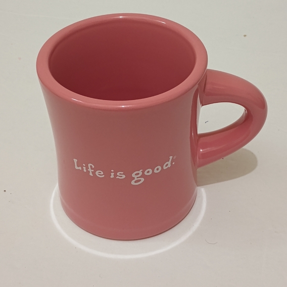 Life is Good Peach Coffee & Tea Mug Cup " Take Your Love Wherever You Go " - Picture 3 of 11